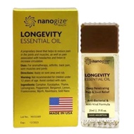 Dầu vàng thảo mộc dạng lăn Nanogize Health Longevity Essential Oil Deep Penetrating của Mỹ chai 21m