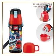 Skater 2Way Kids Water Bottle 470ml Direct Drink 430ml Cup Tomica 25 Boys Stainless Steel Insulated 