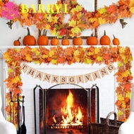 BARRY1 Red Autumn Maple Leaves, Creative 1.7m Artificial Maple Garland, Hanging Vine Realistic Color
