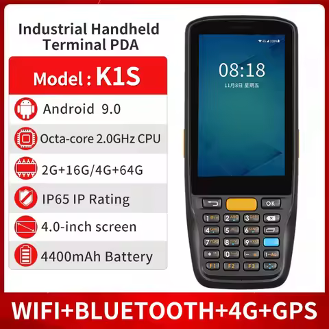 Idata K1S 2D PDA Handheld Terminal Android Data Collector with 4G WIFI GPS Bluetooth Wireless Expres