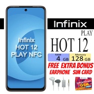 Infinix Hot 12 Play 4/128GB Garansi - Promo Hitam