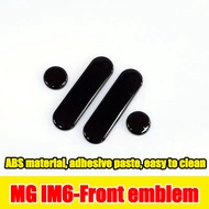 ZLWR  MG IM6 car logo สติกเกอร์สีดำที่เปลี่ยนสีด้านหน้าและโลโก้ด้านหลังโลโก้โลโก้รถส่วนบุคคลสติ๊กเกอ