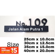 House Plate bentuk 3D Modern , rumah plate Waterproof &  Anti-Rusty