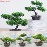 CODECOVED Artificial Pine Plants Bonsai, Plastic Handmade Simulation Pine Tree, Fake Plants Fake Tre
