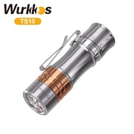 Wurkkos TS10 Powerful 1800LM Electronic switch Aux LEDs 14500 battery Anduril 2.0 Mini flashlight