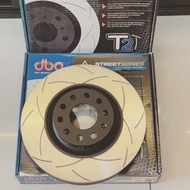 VW Golf MK6 MK7 GTI AUDI  DBA T2 Slotted front Brake Disc rotor DBA2806S