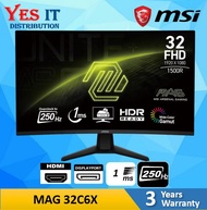 MSI MAG 32C6X 31.5" (31.5" VA FHD 1Ms 250Hz) CURVED GAMING MONITOR