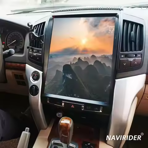 Tesla Style Android Car Radio For Toyota Land Cruiser 200 LC200 2008 - 2012 Multimedia Player Carpla