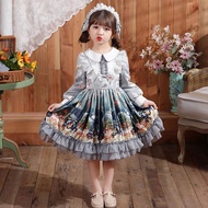 Girls Lolita Princess Skirt New Lolita Pengpeng Skirt Children's Dress Dress