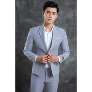 Men's suit, Fashionable Men'S vest, Elegant High-End Gray suit For Men, blaze suit