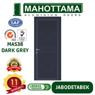 MAHOTTAMA - Pintu Kamar Mandi / Tidur Rumah Aluminium 80 x 200cm Rumah 1 Set Kusen Kunci Handle Engs