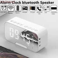 2022 new LED alarm clock multi wireless 5.0 bluetooth music clock electronic digital desk clock dual alarm clock mode FM radio