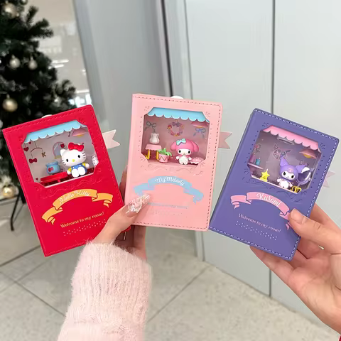 Original Sanrio Characters Magical Music Book Series Blind Box Trendy Collectible Figurines Mysterio
