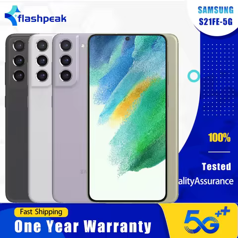 Original Samsung Galaxy S21FE G990U1 5G Mobile Phone 120Hz 6.4" 6GB RAM 128GB ROM NFC Triple Camera 