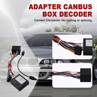 【 LCG5】-Car Adapter Canbus Box Decoder W/ Wiring Harness Radio Power Cable for E39 E46 E53 X5 5 Seri