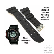 Tali jam PU Casio GW200/GW225 FROGMAN Casio Frogman size 18mm FREE Spring Bar
