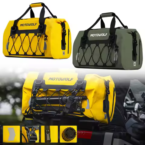 Motorcycle Rear Seat Bag Waterproof Bag 40L 66L 90L Motorbike Dry Duffel Bag for Travel,Motorcycling