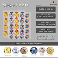 DTF UV STICKER | RAISED STICKER | PRINT A3 DTF UV STICKERS