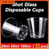 Shot Glass for dessert Drinks Disposable, Dessert Mousse Cup ,Plastic Cups for Party Supermarket Dis