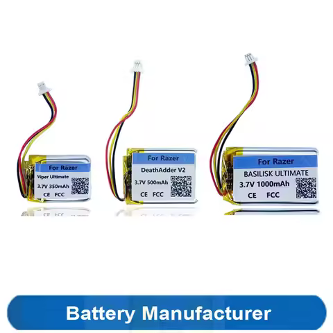 Original Replaces 350-1000mAh Battery For Razer DeathAdder V2 / Viper / BASILISK ULTIMATE Wireless B
