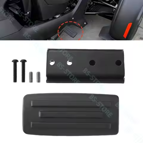 Black Larger Brake Pedal for Can Am Ryker, Extended Brake Foot Rest Peg Pedal Footboards for Can-Am