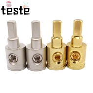 Car Speaker Wire Terminal, Gold Silver 0GA 4GA 8GA Car Audio Connector,  Pure Copper Power Ground Wi