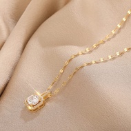 Kalung Rantai Wanita Rose Gold Gold Silver/ Kalung Titanium Wanita Anti Karat Selamanya