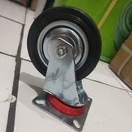 4" rubber wheels LIVE black SINGLE 4in cart wheels LIVE Trolley wheels cart/s 4inch display case/s R