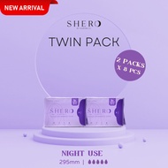 SHERO Taxus Chinensis Chip Antioxidant Sanitary Pad - Night Use x 2packs - 29.5cm (8pcs/pack) VALUE 