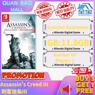Assassin's Creed 3 刺客信条 3 (Nintendo Switch)Muat turun Permainan Digital Murah Switch Game Digital Do