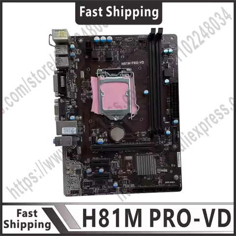 1150 H81M motherboard H81M PRO-VD DDR3 16GB USB3.0 SATA III PCI-E 2.0 Micro ATX for E3 CPU Test