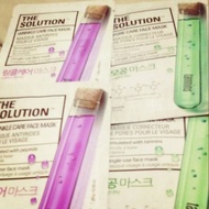 Beauty Mask THE SOLUTION FACE SHOP Mask FREE KPOP Sticker (RANDOM)