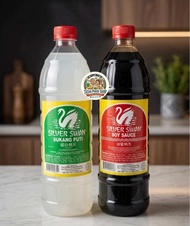 Silver Swan Soy Sauce/Vinegar liter each