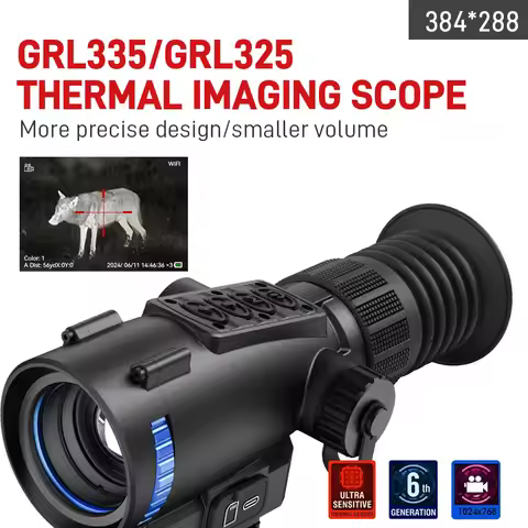 1800M Thermal Scope 384X288 (50Hz) Thermal Imaging Rifle Scope Monocular Night Camera Vision Scope F