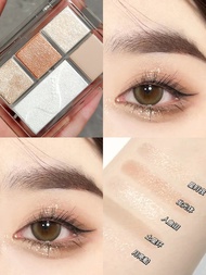 Veecci Five Color Eyeshadow Palette Matte Pearl Earth Tone Pink Series Womens Light Makeup Eye Shado