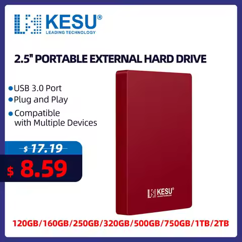 KESU HDD 2.5 portable USB external hard drive 2tb 1TB disk disc storage removable memory device for 