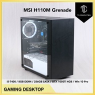 Tecware F3 MSI H110M Grenade Intel i5-7400 8GB RAM 256GB M.2 SATA SSD GTX 1050 Ti 4GB Refurbished Ga