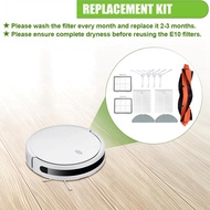 【Beverly】-11PCS for Robot Vacuum E10 E12 B112 Vacuum Accessories Main Side Brush HEPA Filter Mop Clo
