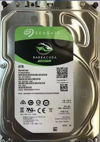 FOR Seagate ST8000DM004 BarraCuda 8TB Internal Hard Drive HDD 3.5 Inch Sata 6 Gb/s 5400 RPM 256MB Ca