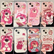 Cartoon Strawberry Bear Shock-Resistant Phone Case Samsung A15 A25 A71 A51 A31 A21S A50 A30 A750 Pro