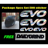 EVO STICKER HELMET DECAL SET Helmet Sticker