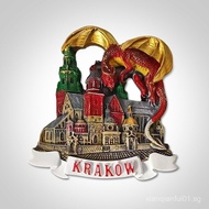 Decorative Items Poland Home Souvenirs Fridge Magnets Travel 3D Resin Creative Commemorative Items K