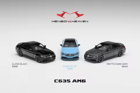 HH Model 1:64 Mercedes‑Benz C63 AMG W205 Alloy Diecast Model Car Collectible Gift Ornament