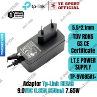 ADAPTOR TPLINK 9V 9.0V 0.85A 850mA 7.65W ORIGINAL TP LINK DEBOSS A0044