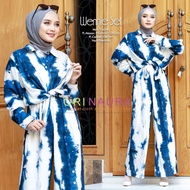 Setelan tiedye jumbo murah setelan jumbo rayon daily set tiedye wennie