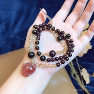 Bracelet Bracelet Fox Female Crystal Three Circle Jewelry Colorful Treasure Strawberry Crystal Jewel