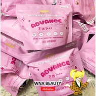 Wna beauty Sabun Advance Viral - 2 Ketul Sabun Dalam 1 , Percuma Jaring Scrub ( Boday & FAce Soap )