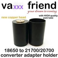 18650 to 20700 21700 recas lithium ion 3.7V for wrap vap battery converter case adapter tube holder 