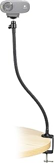 Webcam Mount for Logitech Brio 4K,100 101,301 300,500,C270,C310,C920,C922,Brio,StreamCam,C615,C930 C