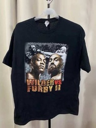 เสื้อ WILDER VS. FURRY II HEAVYWEIGHT TEE SHIRT BLACK XL มือ2 ไซร้xl อก 22.5นิ้ว ยาว 28.5นิ้ว ราคา 2